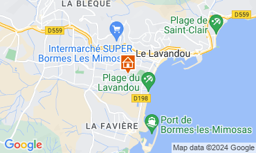 Mapa Le Lavandou Apartamento 96032