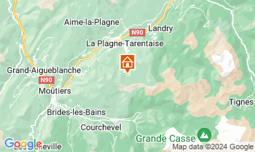 Mapa La Plagne Chalet 118998