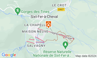 Mapa Sixt Fer  Cheval Chalet 116957