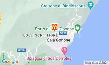 Mapa Cala Gonone Apartamento 90605