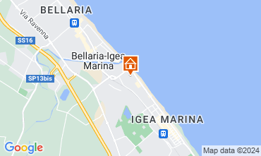 Mapa Bellaria Igea Marina Apartamento 45702