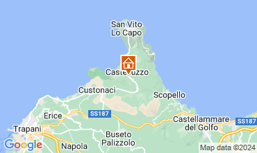 Mapa San Vito lo Capo Apartamento 120295