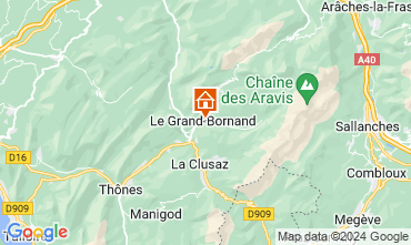 Mapa Le Grand Bornand Apartamento 1364