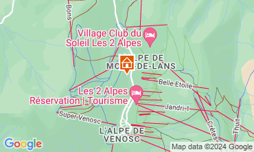 Mapa Les 2 Alpes Apartamento 106447