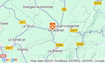 Mapa Grardmer Chalet 129194