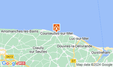 Mapa Courseulles-sur-Mer Apartamento 99204