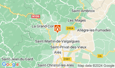 Mapa Saint-Martin-de-Valgalgues Casa 123707