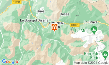 Mapa Les 2 Alpes Apartamento 58575