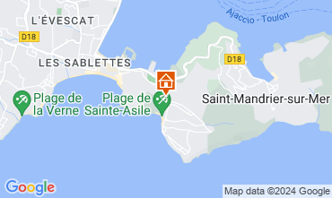 Mapa Saint Mandrier sur Mer Estudio 84869