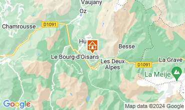 Mapa Auris en Oisans Apartamento 375