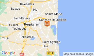 Mapa Canet-en-Roussillon Mobil home 128867