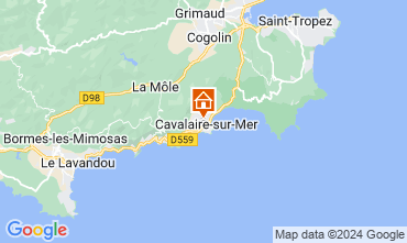 Mapa Cavalaire-sur-Mer Villa 123584