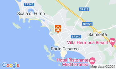 Mapa Porto Cesareo Apartamento 111035