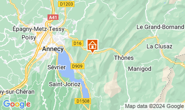 Mapa Annecy Chalet 112362