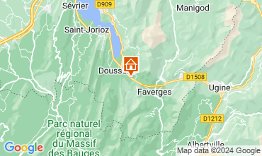 Mapa Annecy Casa rural 120428