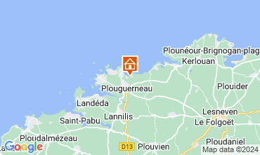 Mapa Plougerneau Casa 117833