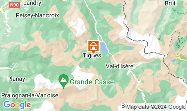 Mapa Tignes Apartamento 68749