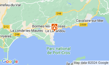 Mapa Le Lavandou Apartamento 86346