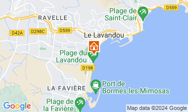 Mapa Le Lavandou Apartamento 86346