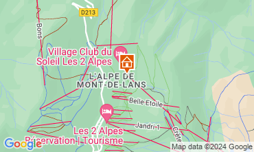 Mapa Les 2 Alpes Apartamento 101201